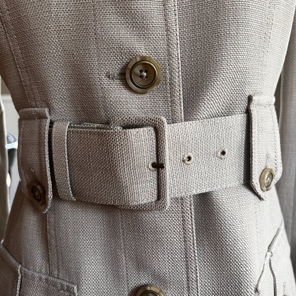 Rachel Zoe Blazer / Jacket Military Style Size 4 Tencel / Cotton - Picture 4 of 7